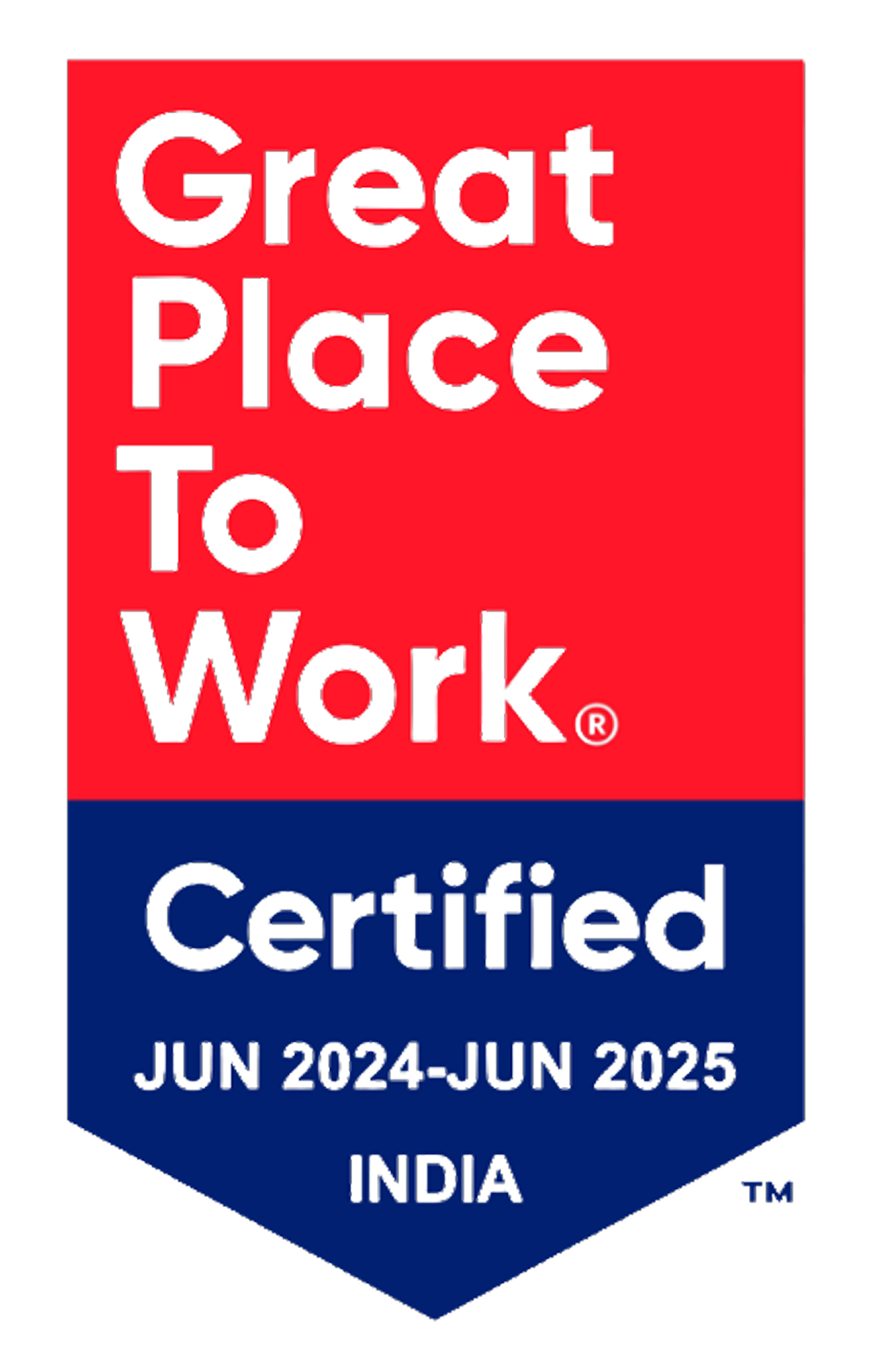 Great Place To Work&reg; Certification badge